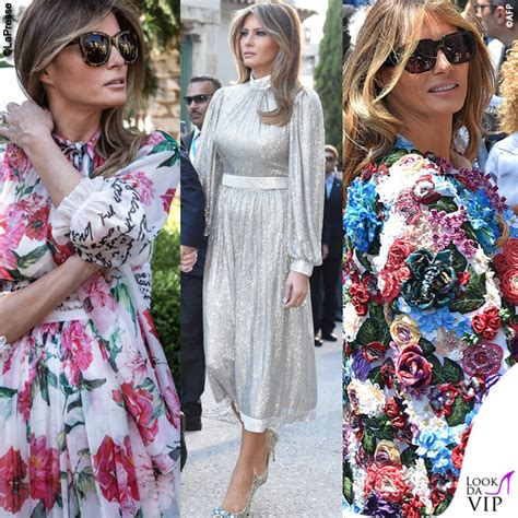 abiti melania trump di dolce gabbana a taormina|melania trump wedding dress.